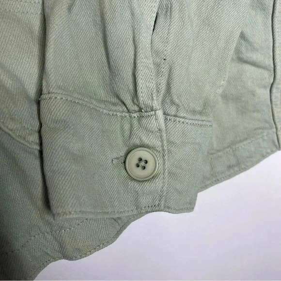 Zara The Victoria Overshirt Jacket in Green Size Medium - Picture 4 of 8